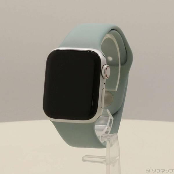 〔中古〕Apple(アップル) Apple Watch SE 第2世代 GPS + Cellular 40mm シルバーアルミニウムケース サキュレントスポーツバンド〔198-ud〕 | 