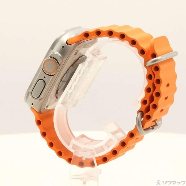 〔中古〕Apple(アップル) Apple Watch Ultra 2 GPS + Cellular 49mm チタニウムケース オレンジオーシャンバンド〔344-ud〕 |  | 01