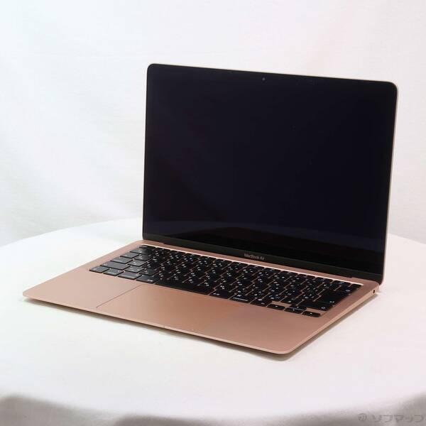 〔中古〕Apple(アップル) MacBook Air 13.3-inch Late-2020 MGND3J／A Apple M1 8コアCPU_7コアGPU 8GB SSD256GB ゴールド 〔26.3 Tahoe〕〔348-ud〕 | 