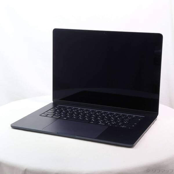 〔中古〕〔展示品〕 MacBook Air 15.3-inch Mid-2023 MQKW3J／A Apple M2 8コアCPU_10コアGPU 8GB SSD256GB ミッドナイト 〔macOS v26.3.2〕〔269-ud〕 | 