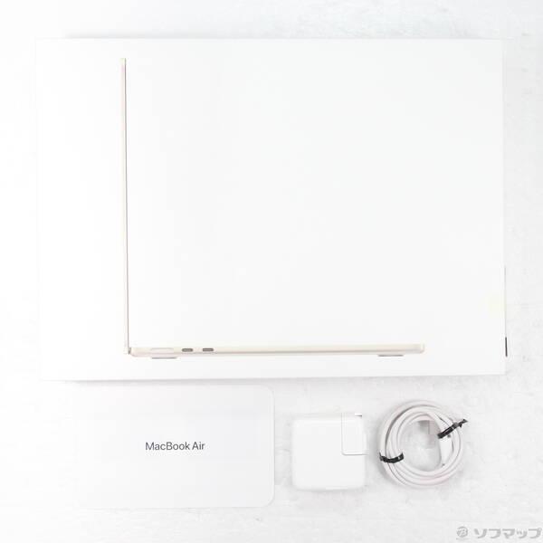 〔中古〕〔展示品〕 MacBook Air 13.6-inch Late-2024 MC7W4J／A Apple M2 8コアCPU_8コアGPU 16GB SSD256GB スターライト 〔macOS v26.3.2〕〔198-ud〕 |  | 04