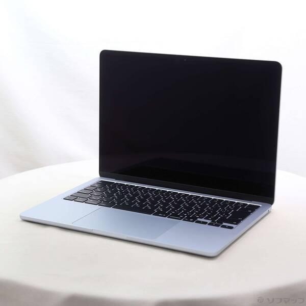 〔中古〕〔展示品〕 MacBook Air 13.6-inch Early-2025 MC6T4J／A Apple M4 10コアCPU_8コアGPU 16GB SSD256GB スカイブルー 〔macOS v26.3.2〕〔377-ud〕 | 