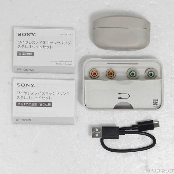 中古〕SONY(ソニー) WF-1000XM4 S プラチナシルバー〔349-ud 