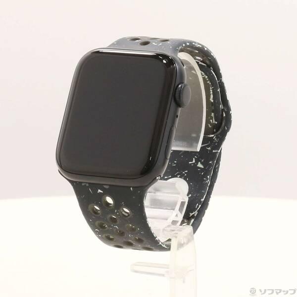 〔中古〕Apple(アップル) Apple Watch SE 第2世代 GPS 44mm ミッドナイトアルミニウムケース ミッドナイトスカイNikeスポーツバンド〔258-ud〕 | 