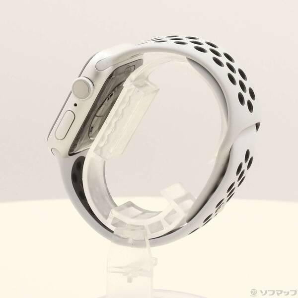 〔中古〕Apple(アップル) Apple Watch Series 5 Nike GPS 40mm シルバーアルミニウムケース ピュアプラチナム／ブラックNikeスポーツバンド〔377-ud〕 |  | 01