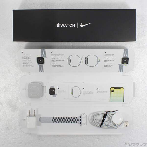 〔中古〕Apple(アップル) Apple Watch Series 5 Nike GPS 40mm シルバーアルミニウムケース ピュアプラチナム／ブラックNikeスポーツバンド〔377-ud〕 |  | 04