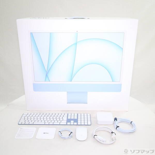 〔中古〕Apple(アップル) iMac 24-inch Mid-2021 MGPL3J／A Apple M1 8コアCPU_8コアGPU 8GB SSD512GB ブルー 〔14.8 Sonoma〕〔198-ud〕 |  | 04