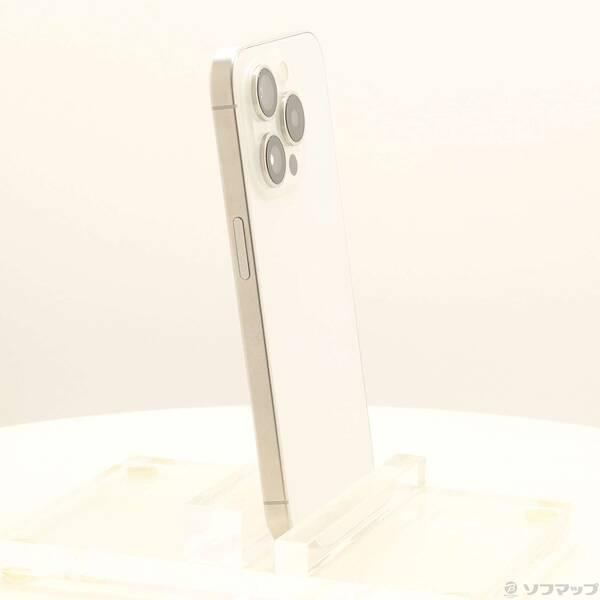 〔中古〕Apple(アップル) iPhone15 Pro 128GB ホワイトチタニウム MTU83J／A SIMフリー〔262-ud〕 |  | 03