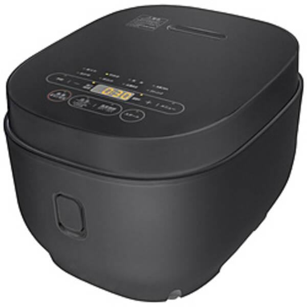 〔中古〕ORIGINAL BASIC 〔展示品〕 温度調節機能付き マイコンジャー炊飯器 5.5合 温調炊飯器 5℃刻み ブラック BKS-55(B) ［5.5合 ／マイコン］〔198-ud〕 | 