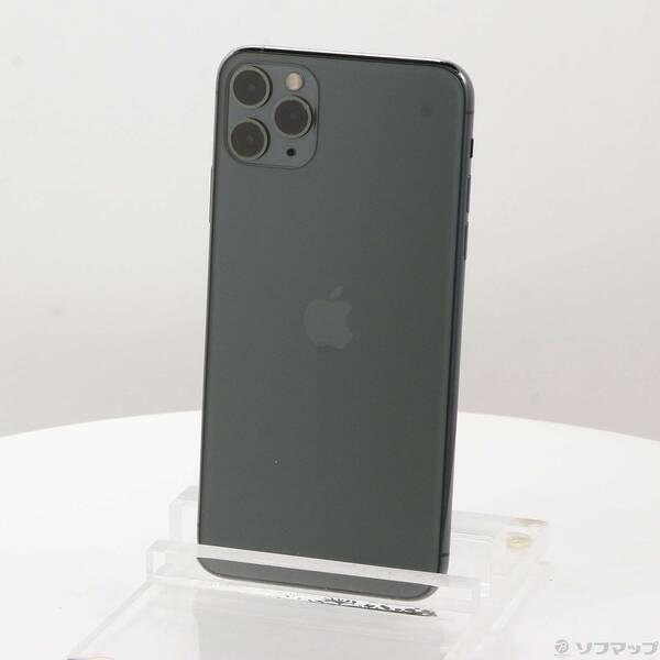 〔中古〕Apple(アップル) iPhone11 Pro Max 256GB ミッドナイトグリーン MWHM2J／A SoftBank〔348-ud〕 | 