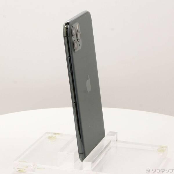〔中古〕Apple(アップル) iPhone11 Pro Max 256GB ミッドナイトグリーン MWHM2J／A SoftBank〔348-ud〕 |  | 03