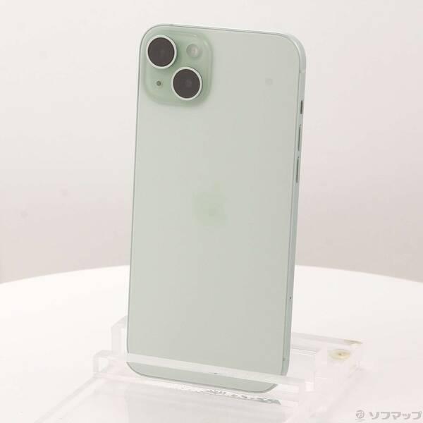 〔中古〕Apple(アップル) iPhone15 Plus 128GB グリーン MU0E3J／A SIMフリー〔262-ud〕 | 