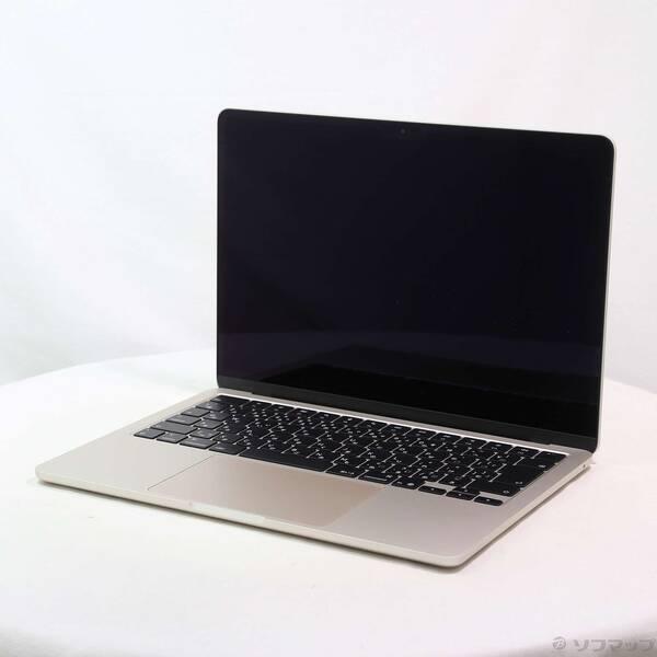 〔中古〕Apple(アップル) MacBook Air 13.6-inch Early-2025 MW103J／A Apple M4 10コアCPU_10コアGPU 16GB SSD512GB スターライト 〔macOS v26.3.2〕〔262-ud〕 | 