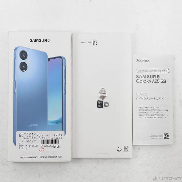 〔中古〕SAMSUNG(サムスン) Galaxy A25 5G 64GB ブルー SC-53F docomoロック解除SIMフリー〔352-ud〕 |  | 04