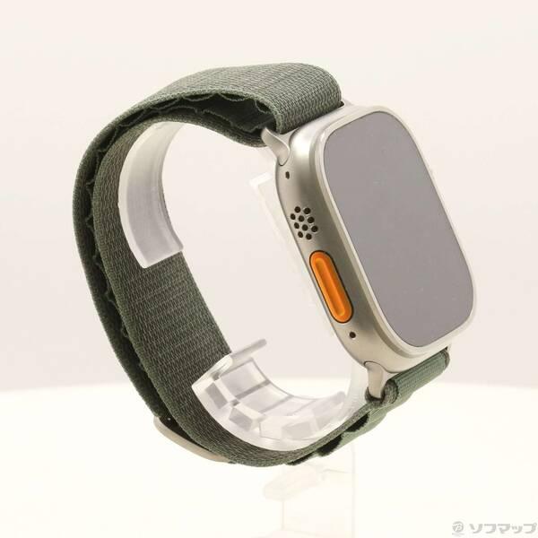 〔中古〕Apple(アップル) Apple Watch Ultra GPS + Cellular 49mm チタニウムケース グリーンアルパインループ〔262-ud〕 |  | 03