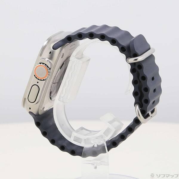 〔中古〕Apple(アップル) Apple Watch Ultra GPS + Cellular 49mm チタニウムケース ミッドナイトオーシャンバンド〔269-ud〕 |  | 01