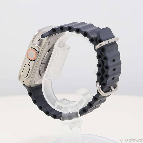 〔中古〕Apple(アップル) Apple Watch Ultra GPS + Cellular 49mm チタニウムケース ミッドナイトオーシャンバンド〔377-ud〕 |  | 01