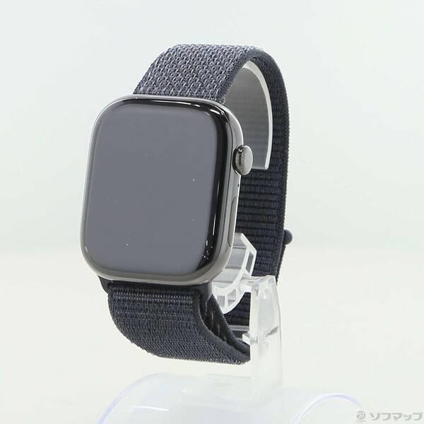 〔中古〕Apple(アップル) Apple Watch Series 11 GPS + Cellular 46mm スレートチタニウムケース ダークグレイスポーツループ〔348-ud〕 | 