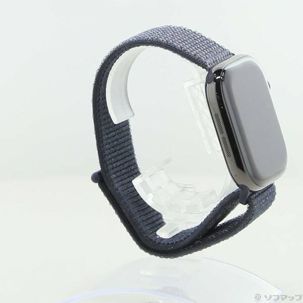 〔中古〕Apple(アップル) Apple Watch Series 11 GPS + Cellular 46mm スレートチタニウムケース ダークグレイスポーツループ〔348-ud〕の画像