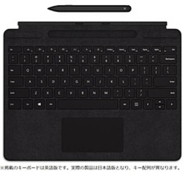 〔中古〕Microsoft(マイクロソフト) スリム ペン付き Surface Pro X Signature キーボード ブラック 日本語 25O-00079〔258-ud〕 | 