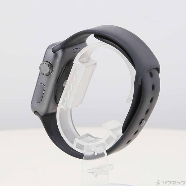 〔中古〕Apple(アップル) Apple Watch Series 3 GPS 42mm スペースグレイアルミニウムケース ブラックスポーツバンド〔247-ud〕 |  | 01