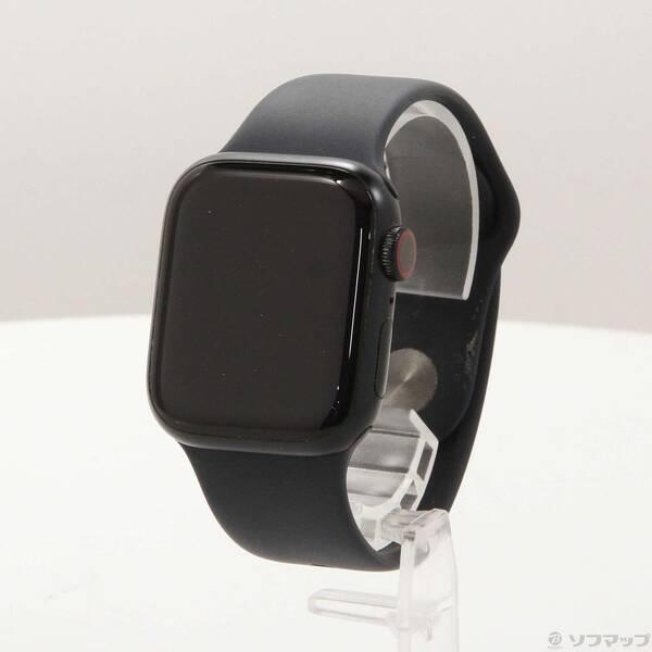 〔中古〕Apple(アップル) Apple Watch Series 7 GPS + Cellular 41mm ミッドナイトアルミニウムケース ミッドナイトスポーツバンド〔349-ud〕 | 