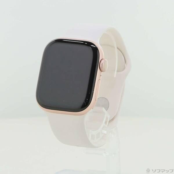 〔中古〕Apple(アップル) Apple Watch Series 11 GPS 42mm ローズゴールドアルミニウムケース ライトブラッシュスポーツバンド〔196-ud〕 | 
