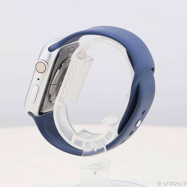 〔中古〕Apple(アップル) Apple Watch Series 9 GPS + Cellular 45mm シルバーアルミニウムケース ストームブルースポーツバンド〔262-ud〕 |  | 01
