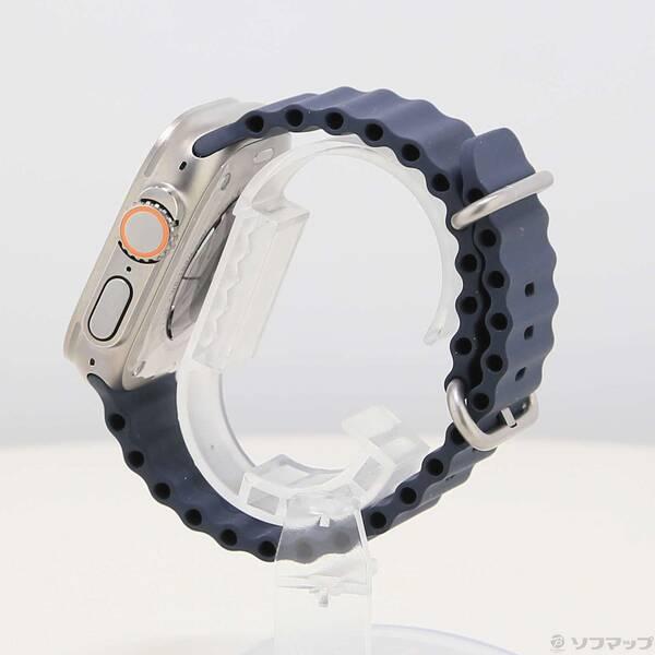 〔中古〕Apple(アップル) Apple Watch Ultra GPS + Cellular 49mm チタニウムケース ミッドナイトオーシャンバンド〔262-ud〕 |  | 01