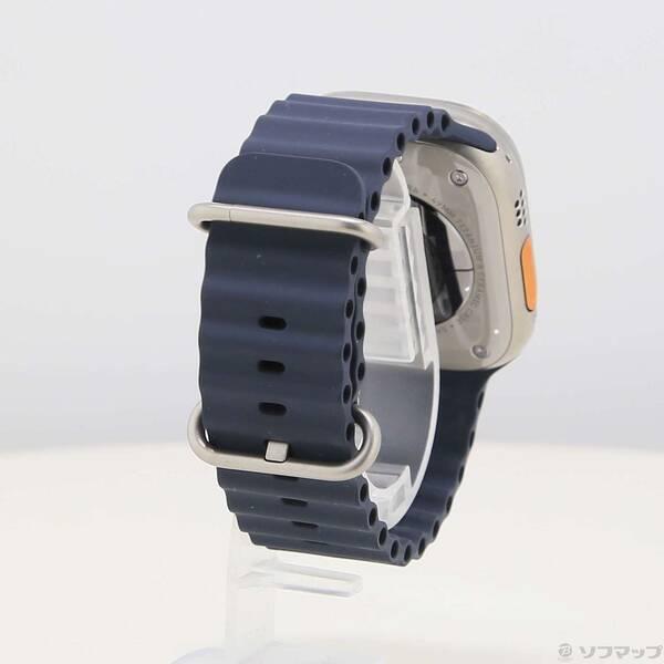 〔中古〕Apple(アップル) Apple Watch Ultra GPS + Cellular 49mm チタニウムケース ミッドナイトオーシャンバンド〔262-ud〕 |  | 02