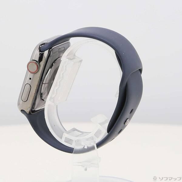 〔中古〕Apple(アップル) Apple Watch Series 9 GPS + Cellular 45mm グラファイトステンレススチールケース ミッドナイトスポーツバンド〔377-ud〕 |  | 01