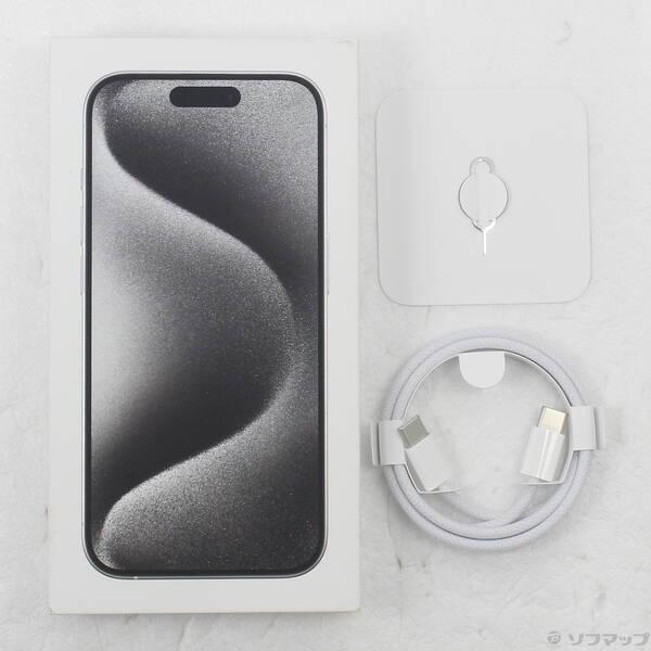 〔中古〕Apple(アップル) iPhone15 Pro 128GB ホワイトチタニウム MTU83J／A SIMフリー〔258-ud〕 |  | 04
