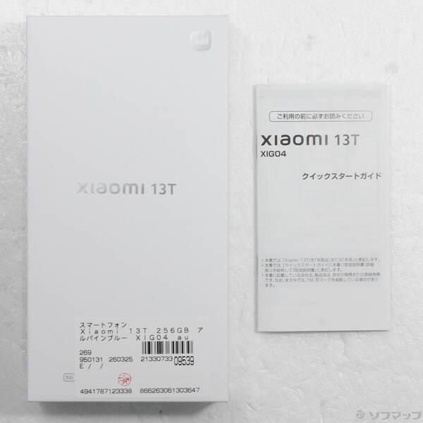 〔中古〕Xiaomi(シャオミ) Xiaomi 13T 256GB アルパインブルー XIG04 au SIMフリー〔276-ud〕 |  | 04