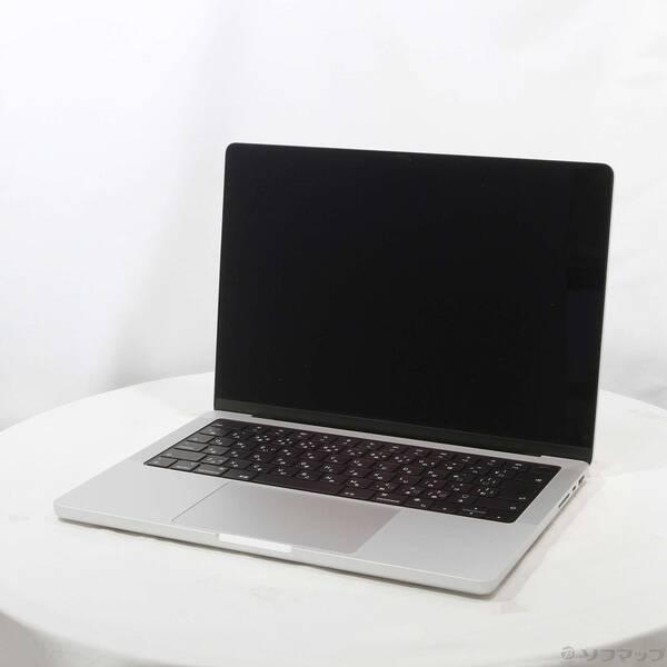 〔中古〕Apple(アップル) MacBook Pro 14.2-inch Late-2021 MKGR3J／A Apple M1 Pro 8コアCPU_14コアGPU 16GB SSD512GB シルバー 〔26.3 Tahoe〕〔344-ud〕 | 