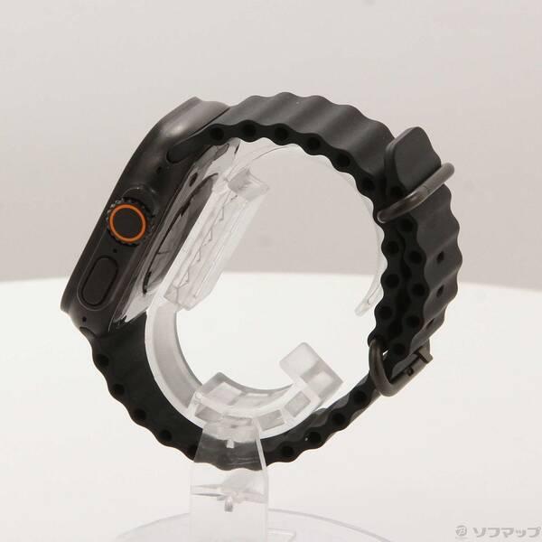 〔中古〕Apple(アップル) Apple Watch Ultra 3 GPS + Cellular 49mm ブラックチタニウムケース ブラックオーシャンバンド〔262-ud〕の画像