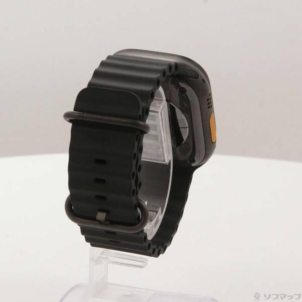 〔中古〕Apple(アップル) Apple Watch Ultra 3 GPS + Cellular 49mm ブラックチタニウムケース ブラックオーシャンバンド〔262-ud〕の画像