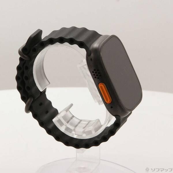〔中古〕Apple(アップル) Apple Watch Ultra 3 GPS + Cellular 49mm ブラックチタニウムケース ブラックオーシャンバンド〔262-ud〕の画像