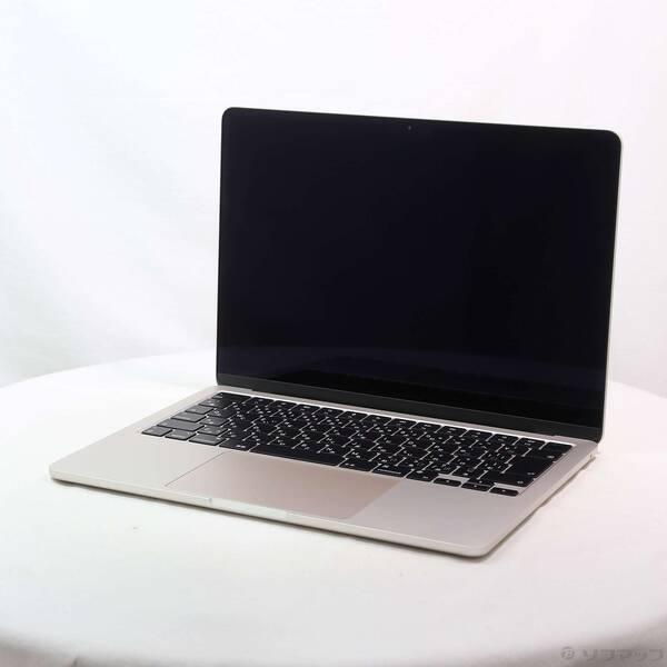 〔中古〕〔展示品〕 MacBook Air 13.6-inch Late-2024 MC7W4J／A Apple M2 8コアCPU_8コアGPU 16GB SSD256GB スターライト 〔macOS v26.3.2〕〔198-ud〕 | 