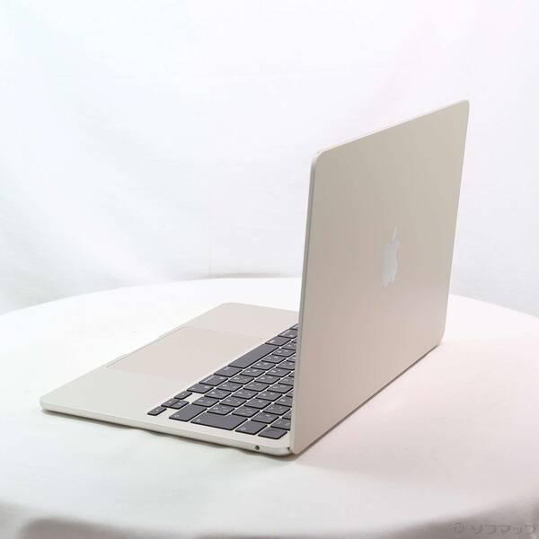 〔中古〕〔展示品〕 MacBook Air 13.6-inch Late-2024 MC7W4J／A Apple M2 8コアCPU_8コアGPU 16GB SSD256GB スターライト 〔macOS v26.3.2〕〔198-ud〕 |  | 01