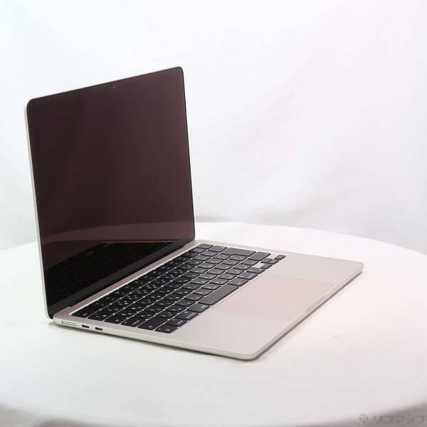 〔中古〕〔展示品〕 MacBook Air 13.6-inch Late-2024 MC7W4J／A Apple M2 8コアCPU_8コアGPU 16GB SSD256GB スターライト 〔macOS v26.3.2〕〔198-ud〕 |  | 03