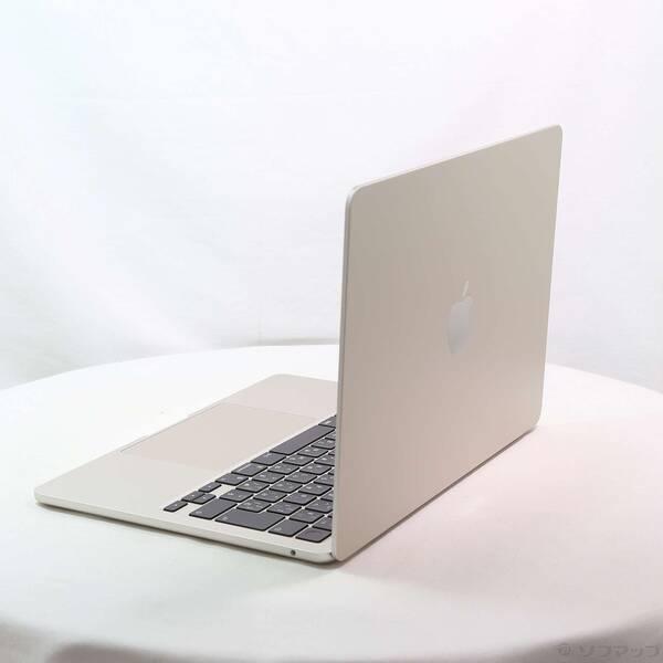〔中古〕〔展示品〕 MacBook Air 13.6-inch Late-2024 MC7W4J／A Apple M2 8コアCPU_8コアGPU 16GB SSD256GB スターライト 〔macOS v26.3.2〕〔198-ud〕 |  | 01