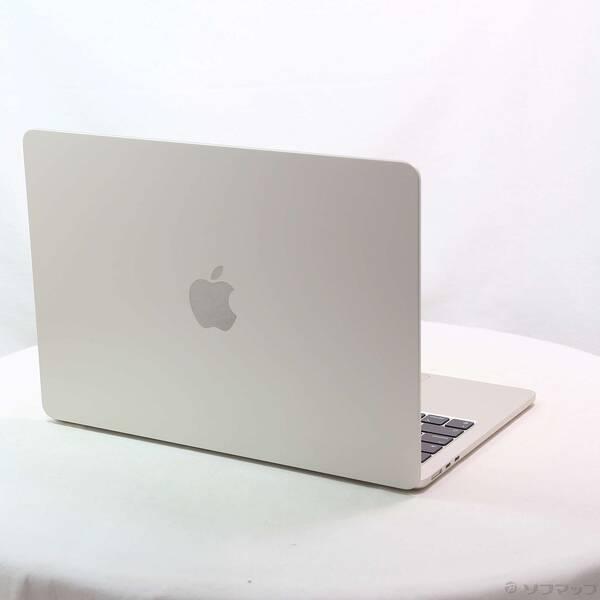 〔中古〕〔展示品〕 MacBook Air 13.6-inch Late-2024 MC7W4J／A Apple M2 8コアCPU_8コアGPU 16GB SSD256GB スターライト 〔macOS v26.3.2〕〔198-ud〕 |  | 02