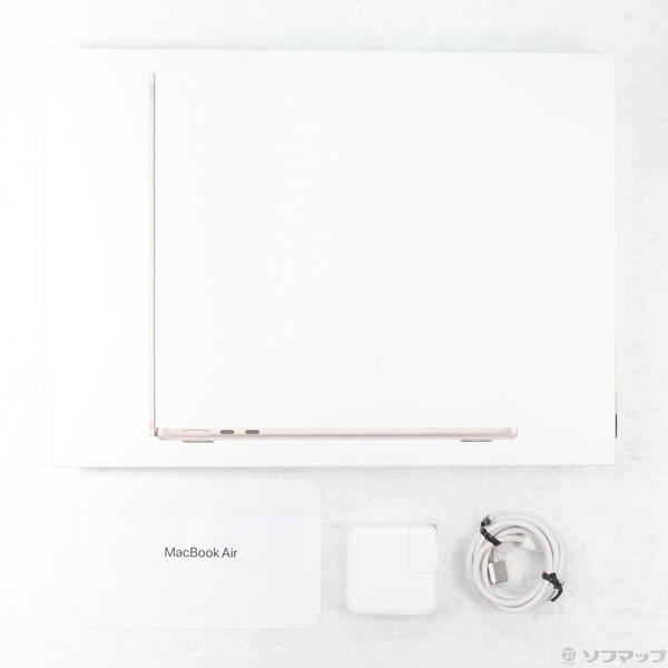 〔中古〕〔展示品〕 MacBook Air 13.6-inch Late-2024 MC7W4J／A Apple M2 8コアCPU_8コアGPU 16GB SSD256GB スターライト 〔macOS v26.3.2〕〔198-ud〕 |  | 04