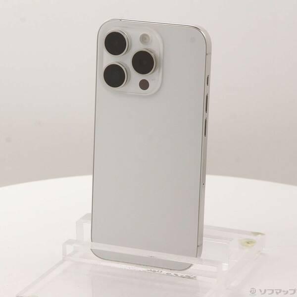 〔中古〕Apple(アップル) iPhone15 Pro 256GB ホワイトチタニウム MTUD3J／A SIMフリー〔262-ud〕 | 