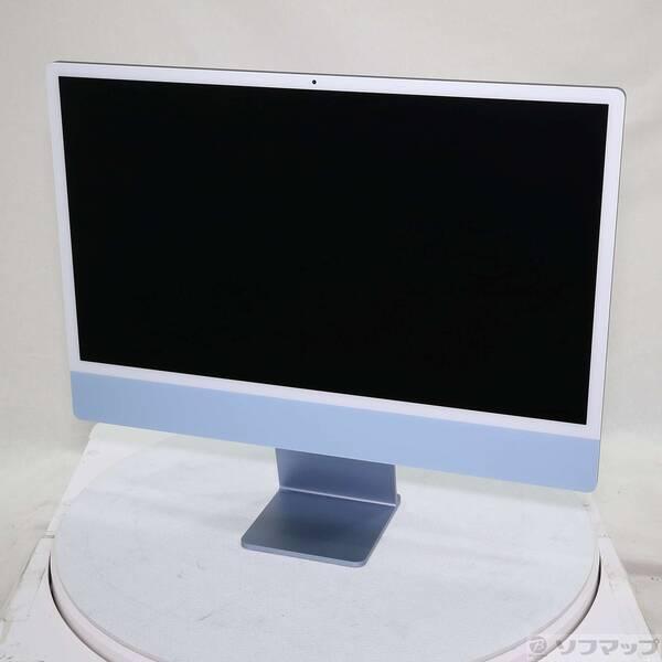 〔中古〕Apple(アップル) iMac 24-inch Mid-2021 MJV93J／A Apple M1 8コアCPU_7コアGPU 8GB SSD256GB ブルー 〔26.3 Tahoe〕〔276-ud〕 | 