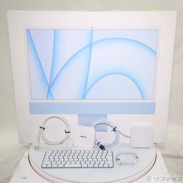 〔中古〕Apple(アップル) iMac 24-inch Mid-2021 MJV93J／A Apple M1 8コアCPU_7コアGPU 8GB SSD256GB ブルー 〔26.3 Tahoe〕〔276-ud〕 |  | 04