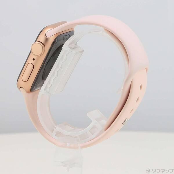 〔中古〕Apple(アップル) Apple Watch SE 第1世代 GPS 40mm ゴールドアルミニウムケース ピンクサンドスポーツバンド〔198-ud〕 |  | 01