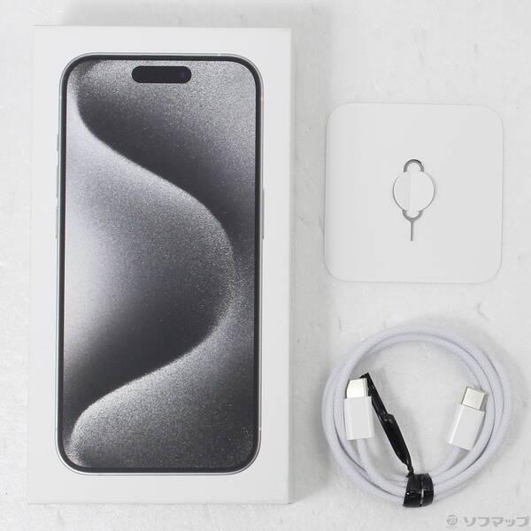 〔中古〕Apple(アップル) iPhone15 Pro 128GB ホワイトチタニウム MTU83J／A SIMフリー〔258-ud〕 |  | 04