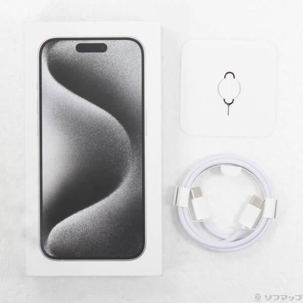 〔中古〕Apple(アップル) iPhone15 Pro 128GB ホワイトチタニウム MTU83J／A SIMフリー〔262-ud〕 |  | 04