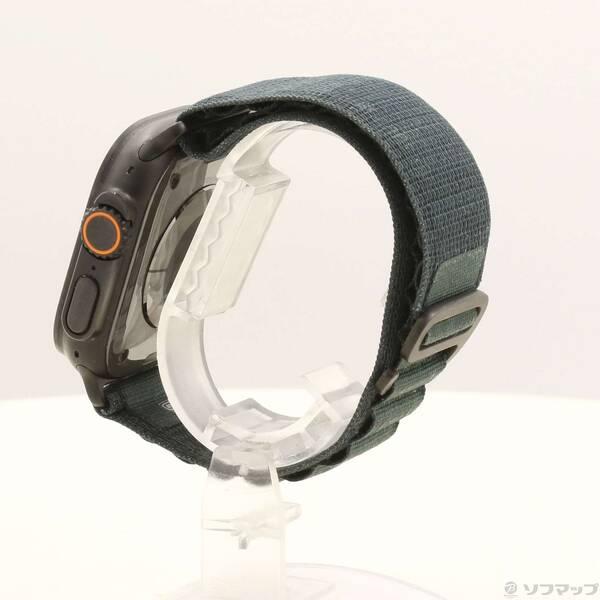 〔中古〕Apple(アップル) Apple Watch Ultra 2 GPS + Cellular 49mm ブラックチタニウムケース ダークグリーンアルパインループ〔349-ud〕 |  | 01
